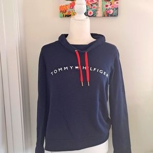 Tommy Hilfiger Sport Navy Blue Cowlneck Sweater size small